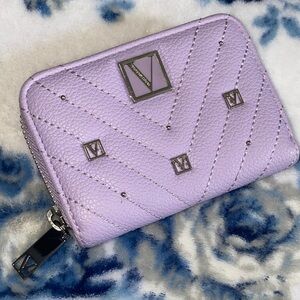 NWOT Victoria Secret Lavender Quilted Card Coin Wallet